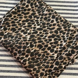 NWT J.Crew Women’s Sleeveless Tank MIDI Dress Leopard Print Size Large